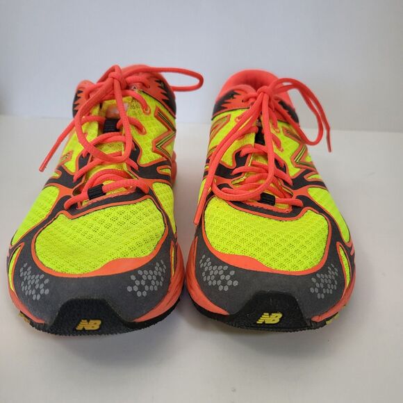 NEW BALANCE Sneakers Womens 6 Running Shoes Yellow Orange Neon WR1400DY - Picture 3 of 8